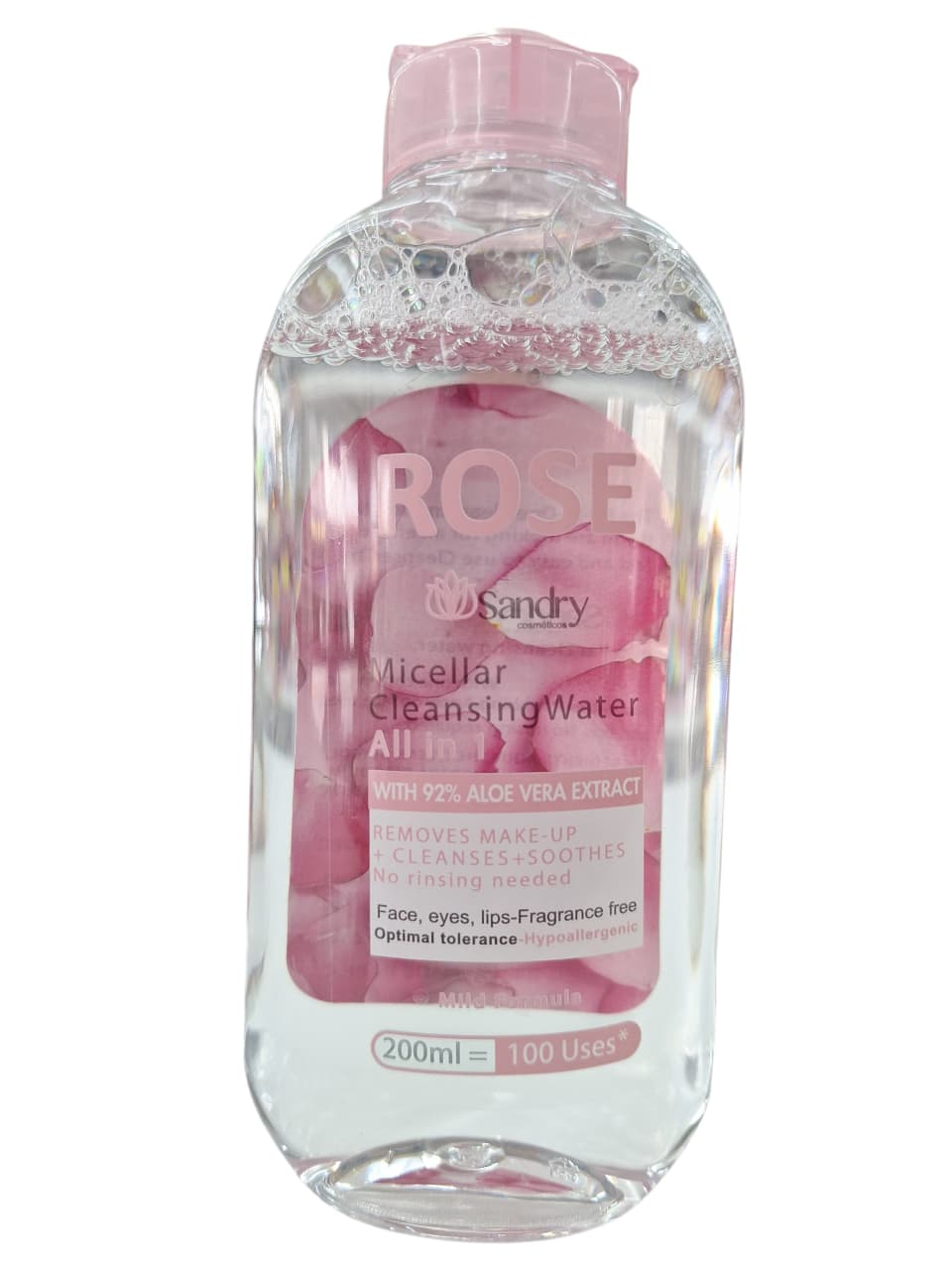 AGUA MICELAR SANDRY 200ML DE ROSAS