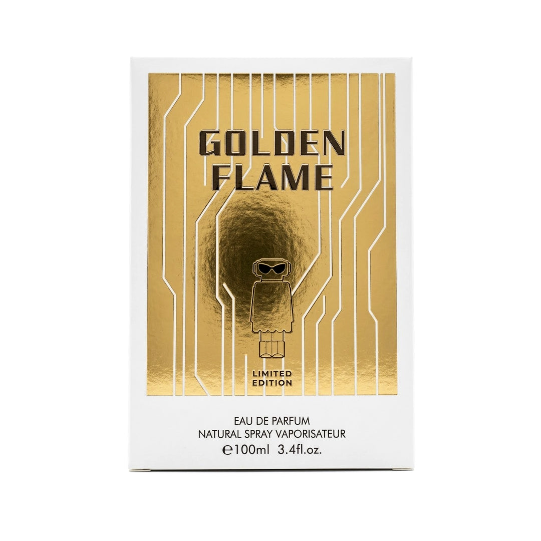 FRAGANCIA LÍQUIDA GALENCO PERFUME GOLDEN FLAME 100ML X UND