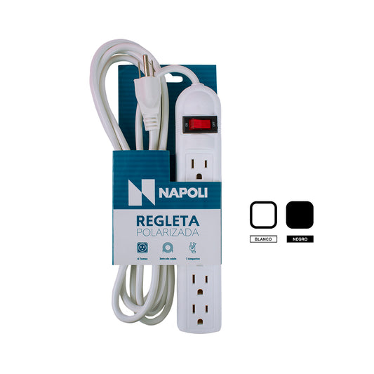 REGLETA ELECTRICA NAPOLI 6 SERVICIOS 3MTS