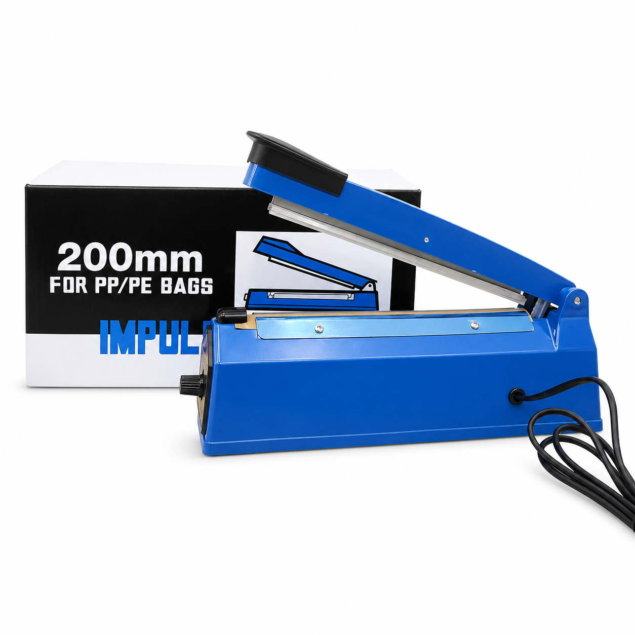 SELLADORA MANUAL PARA EMPAQUE IMPULSE 200MM