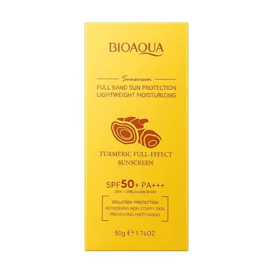 BLOQUEADOR SOLAR SPF50+ PA++ 50G BIOAQUA TURMERIC FULL-EFECT