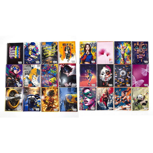 CUADERNO ZIEN ESPIRAL CUADROS 100H