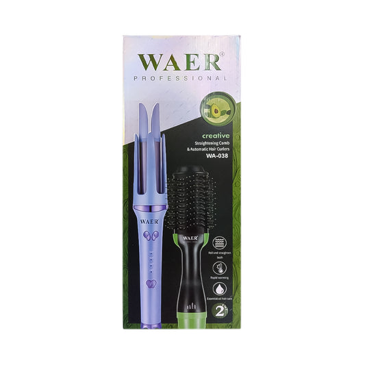 CEPILLO SECADOR Y ENRULADOR AGUACATE WAER WA-038