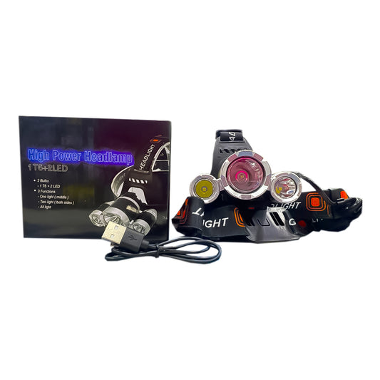 LINTERNA DE CABEZA 1T6 + 2 LED