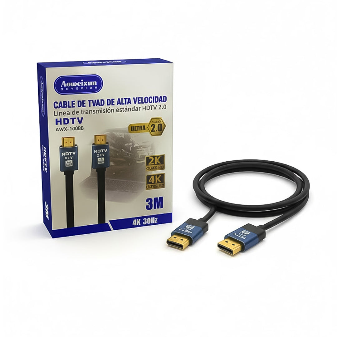 CABLE HDMI CAJA HDTV 3M