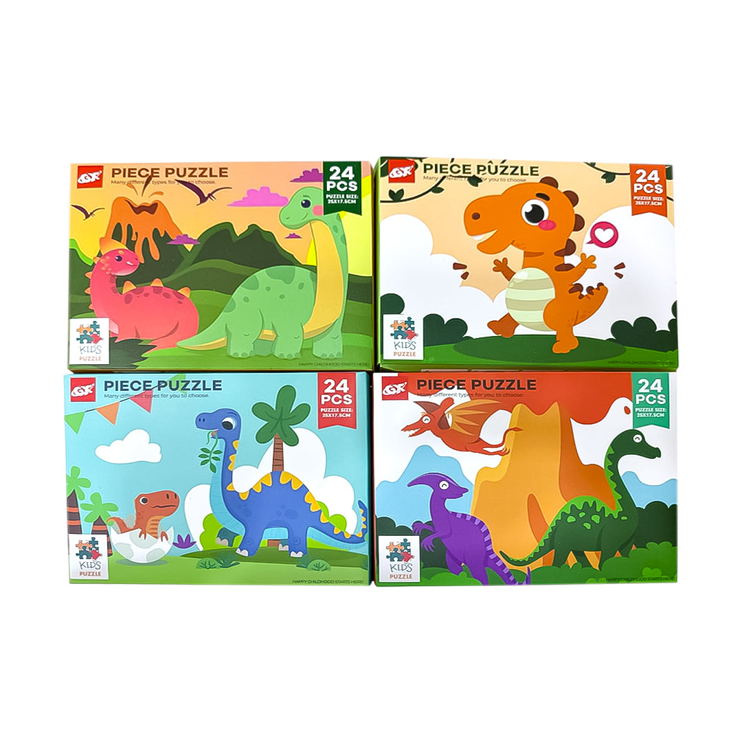 ROMPECABEZAS INFANTIL DINOSAURIOS 24 PIEZAS (UNIDAD)