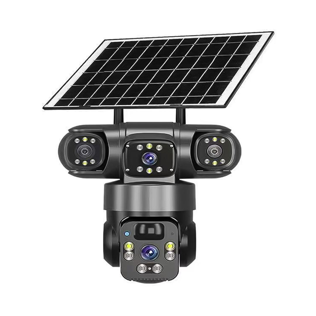 CAMARA DOBLE LENTE Y DOS SENSORES CON PANEL SOLAR