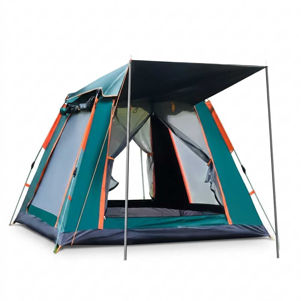 CARPA SEMIAUTOMATICA CAMPING CON VISERA FRONTAL 210X210