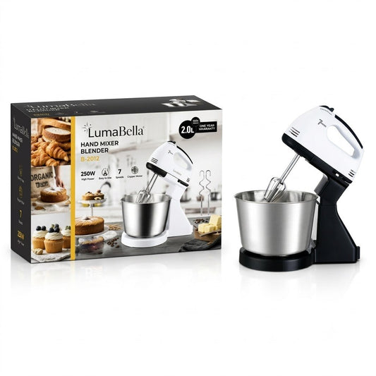 BATIDORA ELÉCTRICA DE MANO CON BOWL LB-2012