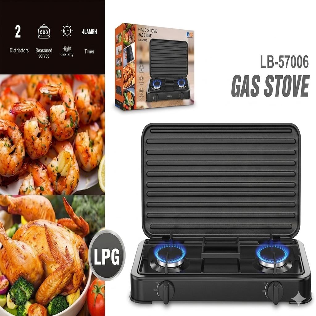 ESTUFA DOBLE A GAS LB-57006